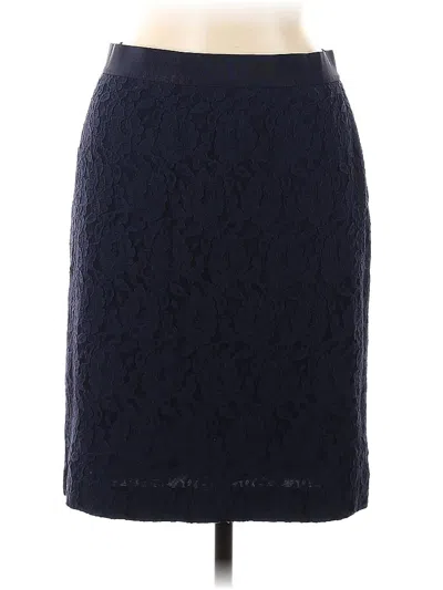 Pre-owned Ann Taylor Formal Skirt In Blue