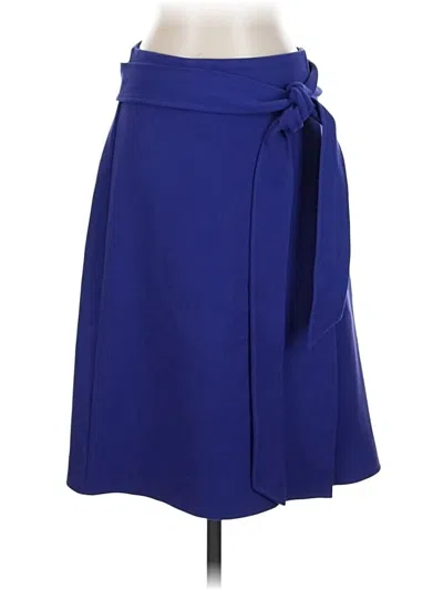 Pre-owned Ann Taylor Formal Skirt In Blue