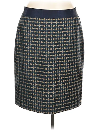 Pre-owned Ann Taylor Formal Skirt In Blue