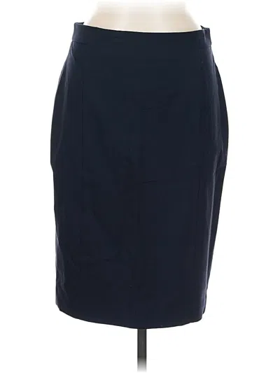 Pre-owned Ann Taylor Formal Skirt In Blue