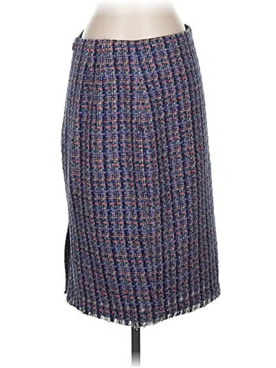 Pre-owned Ann Taylor Formal Skirt In Blue