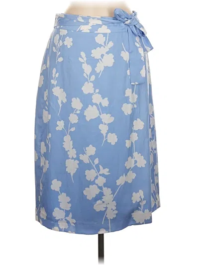 Pre-owned Ann Taylor Formal Skirt In Blue