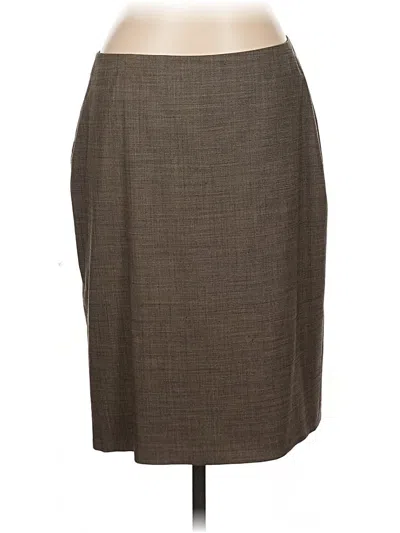 Pre-owned Ann Taylor Formal Skirt In Brown