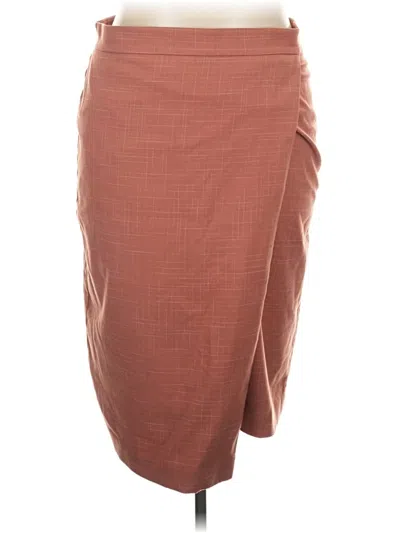 Pre-owned Ann Taylor Formal Skirt In Brown