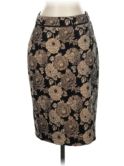 Pre-owned Ann Taylor Formal Skirt In Gold