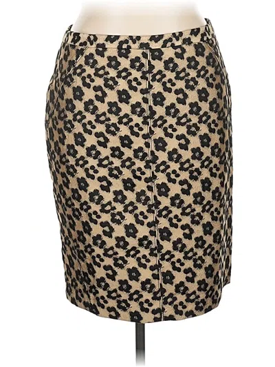 Pre-owned Ann Taylor Formal Skirt In Gold