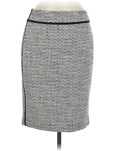 Pre-owned Ann Taylor Formal Skirt In Gray