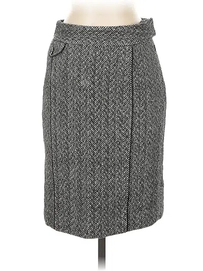 Pre-owned Ann Taylor Formal Skirt In Gray
