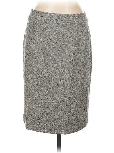 Pre-owned Ann Taylor Formal Skirt In Gray