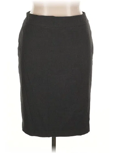 Pre-owned Ann Taylor Formal Skirt In Gray