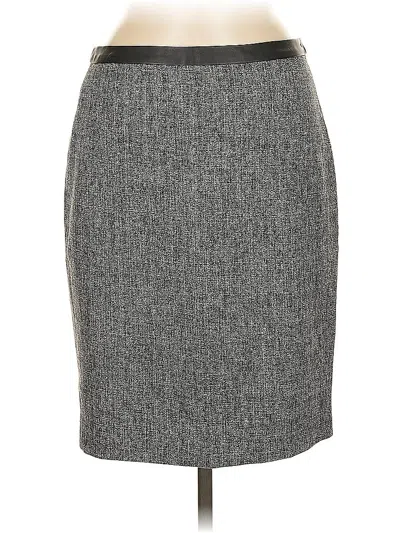 Pre-owned Ann Taylor Formal Skirt In Gray