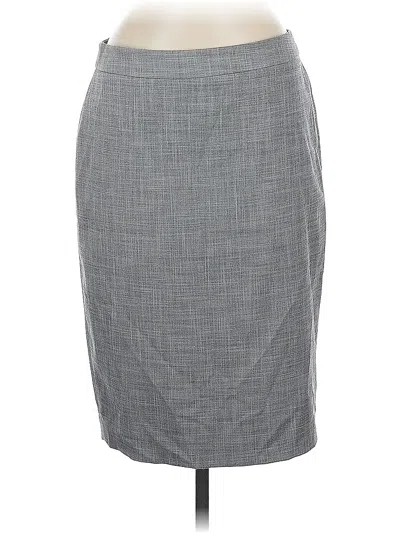 Pre-owned Ann Taylor Formal Skirt In Gray