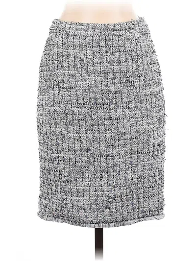 Pre-owned Ann Taylor Formal Skirt In Gray