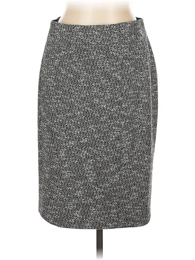 Pre-owned Ann Taylor Formal Skirt In Gray