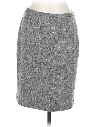 Pre-owned Ann Taylor Formal Skirt In Gray