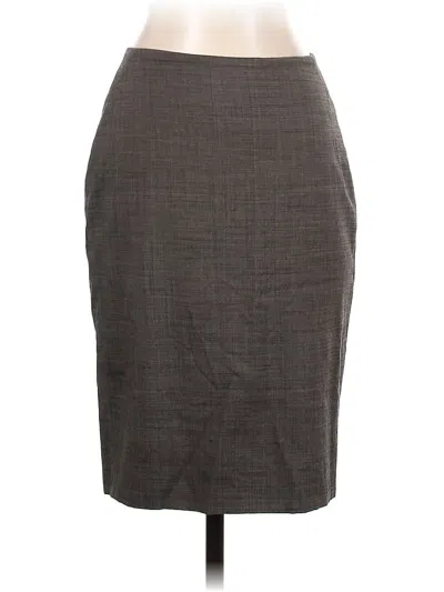 Pre-owned Ann Taylor Formal Skirt In Gray