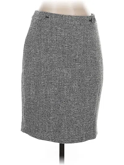 Pre-owned Ann Taylor Formal Skirt In Gray