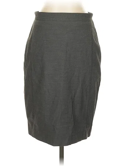 Pre-owned Ann Taylor Formal Skirt In Gray