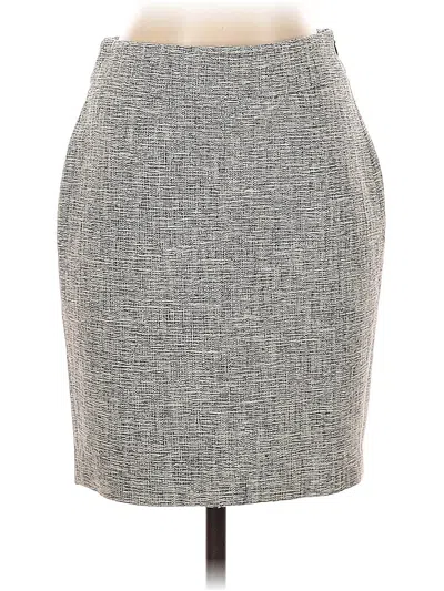 Pre-owned Ann Taylor Formal Skirt In Gray