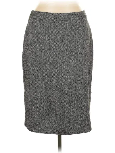 Pre-owned Ann Taylor Formal Skirt In Gray