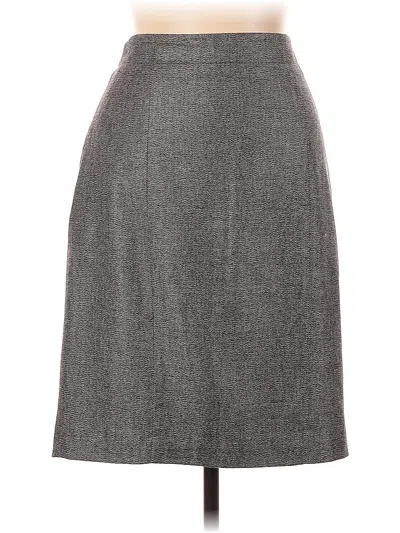 Pre-owned Ann Taylor Formal Skirt In Gray