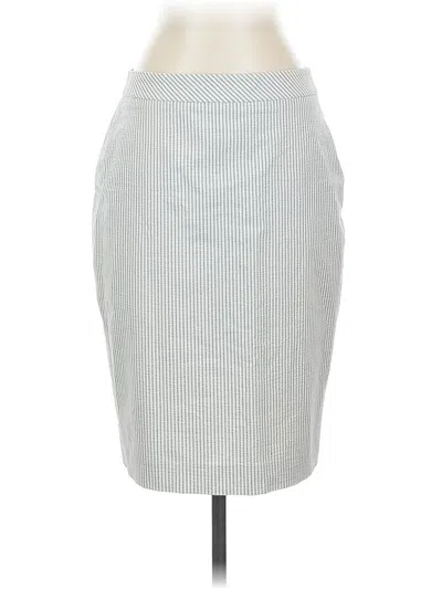 Pre-owned Ann Taylor Formal Skirt In Gray