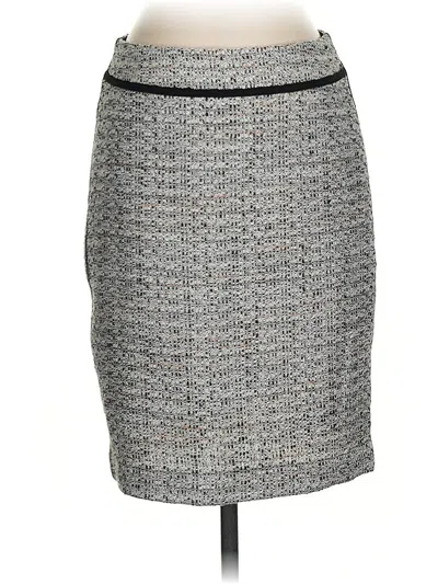 Pre-owned Ann Taylor Formal Skirt In Gray
