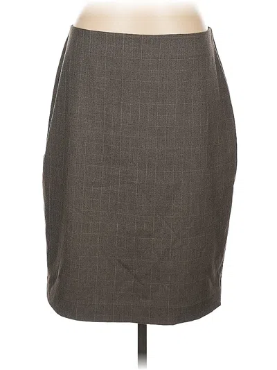 Pre-owned Ann Taylor Formal Skirt In Gray