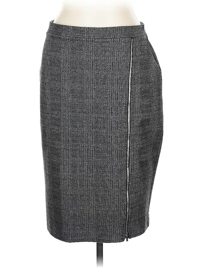Pre-owned Ann Taylor Formal Skirt In Gray