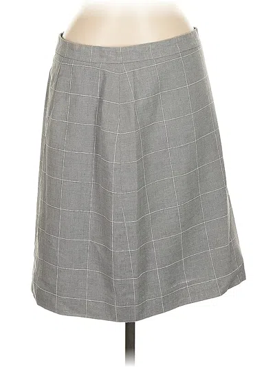 Pre-owned Ann Taylor Formal Skirt In Gray