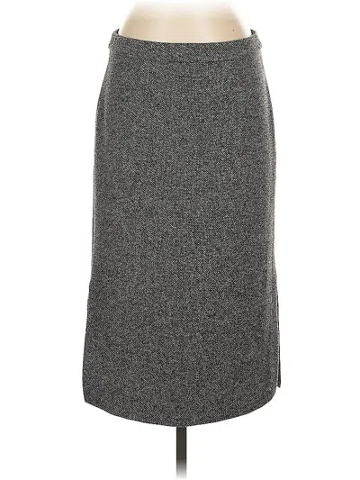 Pre-owned Ann Taylor Formal Skirt In Gray
