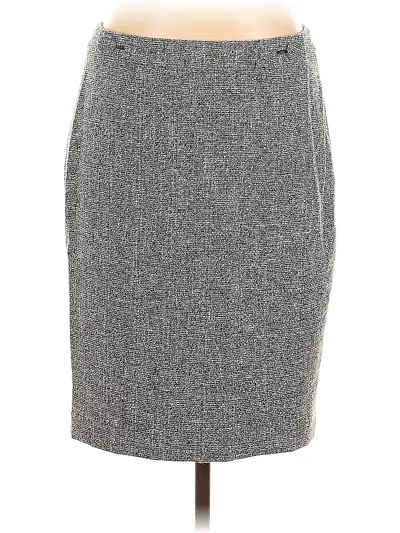 Pre-owned Ann Taylor Formal Skirt In Gray