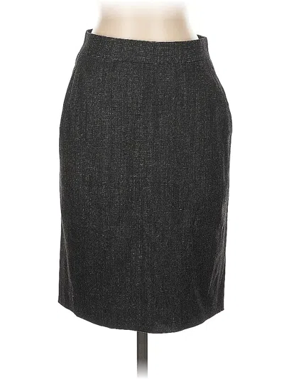 Pre-owned Ann Taylor Formal Skirt In Gray