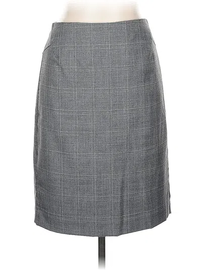 Pre-owned Ann Taylor Formal Skirt In Gray