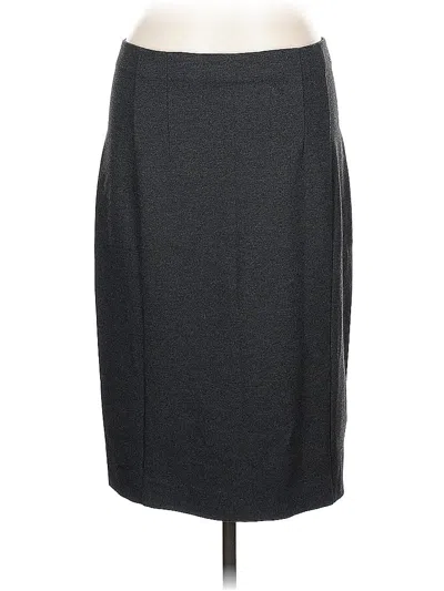Pre-owned Ann Taylor Formal Skirt In Gray
