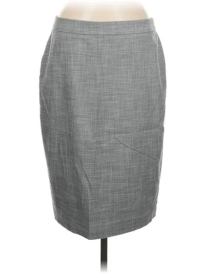 Pre-owned Ann Taylor Formal Skirt In Gray