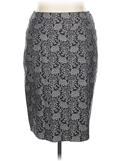 Pre-owned Ann Taylor Formal Skirt In Gray