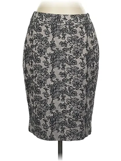 Pre-owned Ann Taylor Formal Skirt In Gray