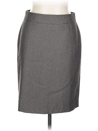 Pre-owned Ann Taylor Formal Skirt In Gray
