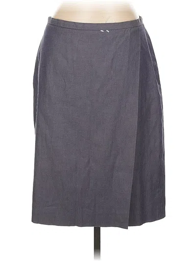 Pre-owned Ann Taylor Formal Skirt In Gray