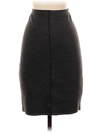 Pre-owned Ann Taylor Formal Skirt In Gray