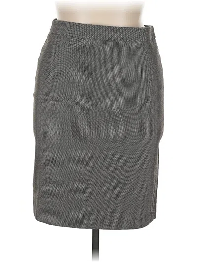Pre-owned Ann Taylor Formal Skirt In Gray