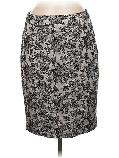 Pre-owned Ann Taylor Formal Skirt In Gray