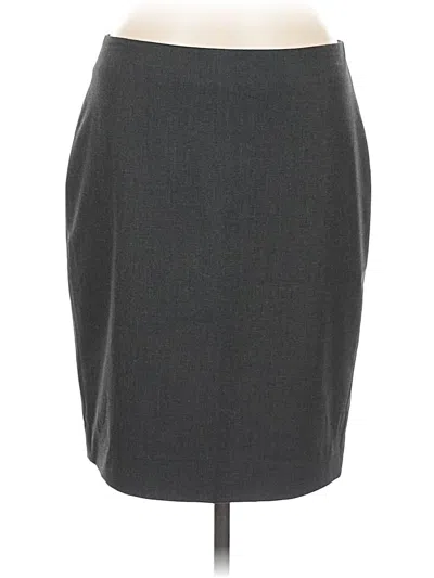 Pre-owned Ann Taylor Formal Skirt In Gray