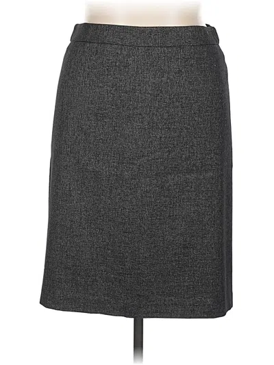 Pre-owned Ann Taylor Formal Skirt In Gray