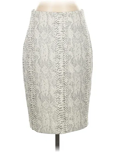 Pre-owned Ann Taylor Formal Skirt In Gray