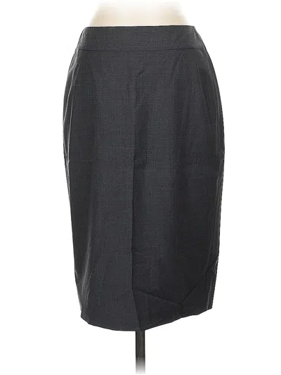 Pre-owned Ann Taylor Formal Skirt In Gray