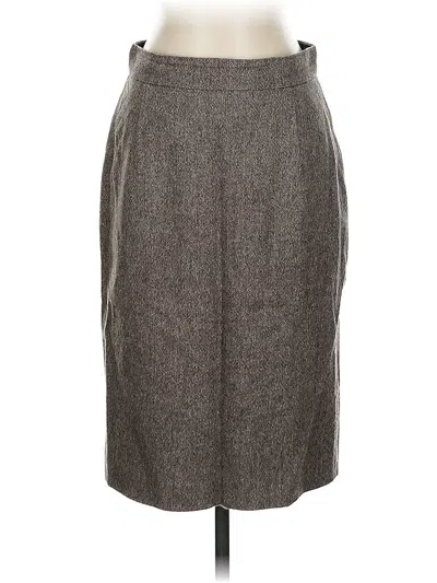 Pre-owned Ann Taylor Formal Skirt In Gray