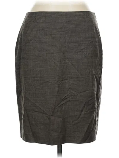 Pre-owned Ann Taylor Formal Skirt In Gray