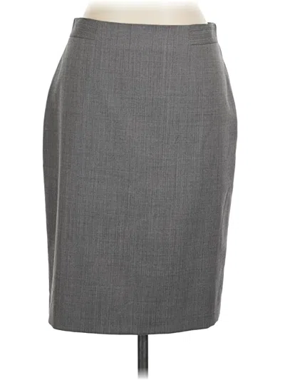 Pre-owned Ann Taylor Formal Skirt In Gray